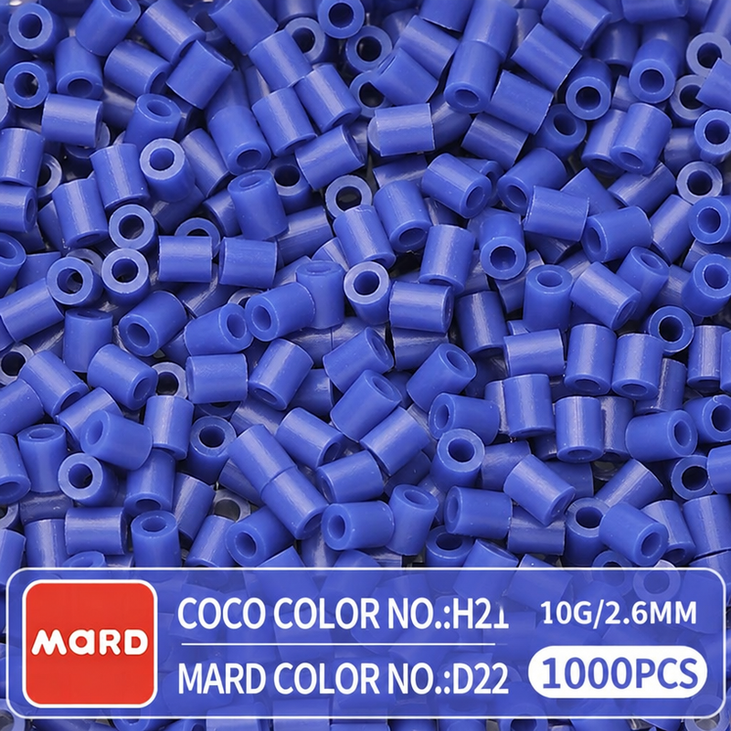 2.6mm Mini Fuse Beads Refill Pack, 10g About 1000Pcs Per Bag DIY Handmade Craft Beads D19-26