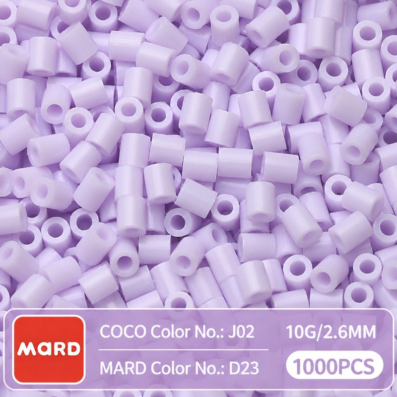 2.6mm Mini Fuse Beads Refill Pack, 10g About 1000Pcs Per Bag DIY Handmade Craft Beads D19-26