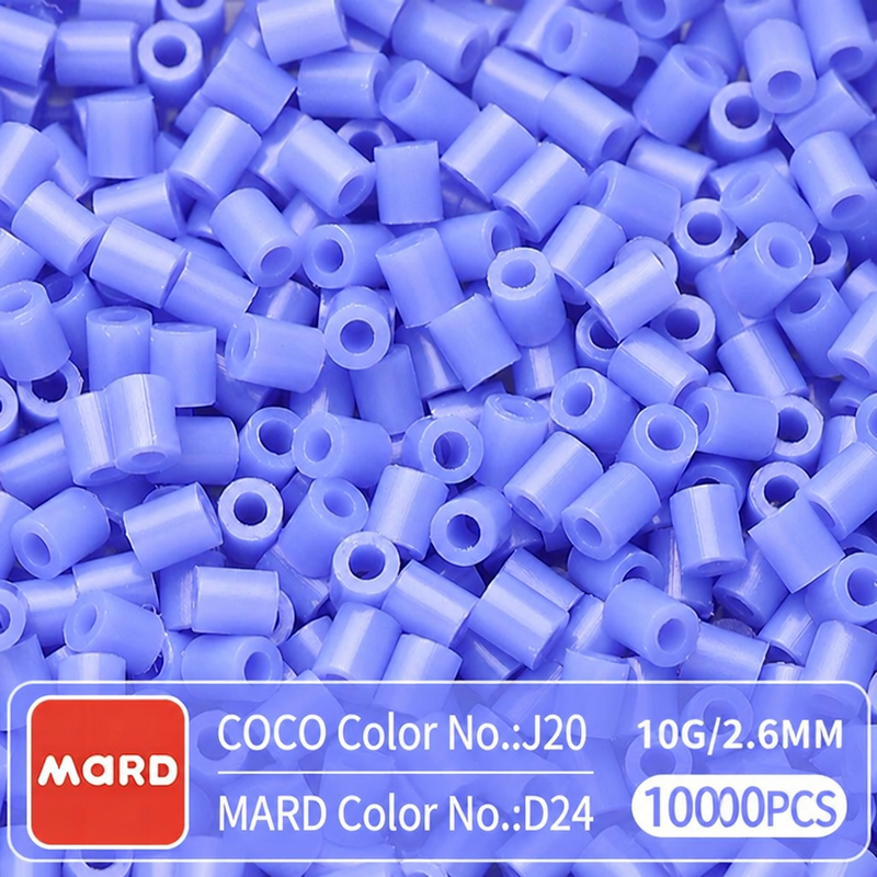 2.6mm Mini Fuse Beads Refill Pack, 10g About 1000Pcs Per Bag DIY Handmade Craft Beads D19-26