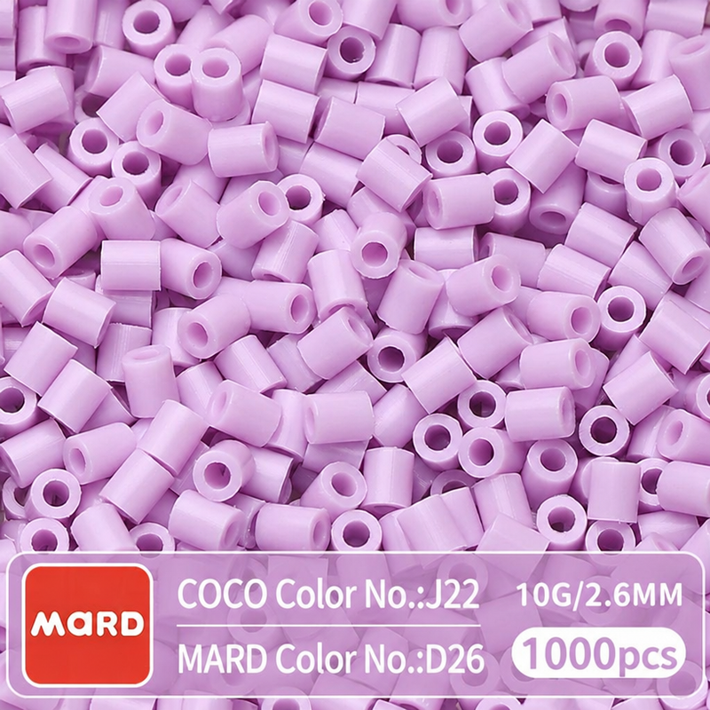 2.6mm Mini Fuse Beads Refill Pack, 10g About 1000Pcs Per Bag DIY Handmade Craft Beads D19-26