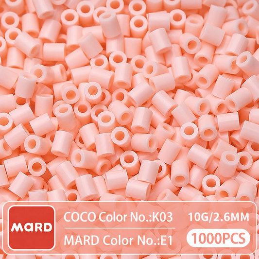 2.6mm Mini Fuse Beads Refill Pack, 10g About 1000Pcs Per Bag DIY Handmade Craft Beads E01-08