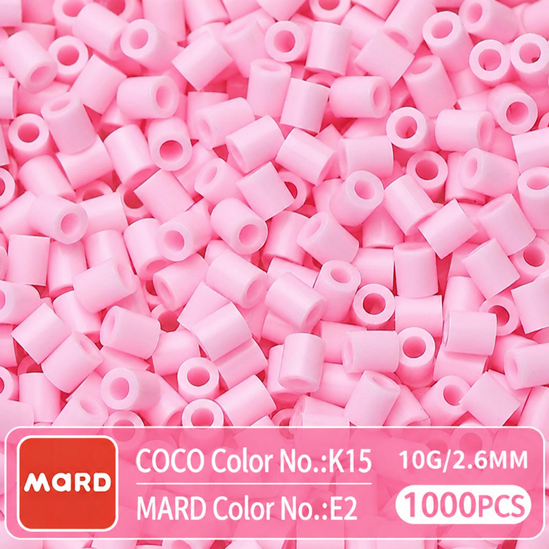 2.6mm Mini Fuse Beads Refill Pack, 10g About 1000Pcs Per Bag DIY Handmade Craft Beads E01-08
