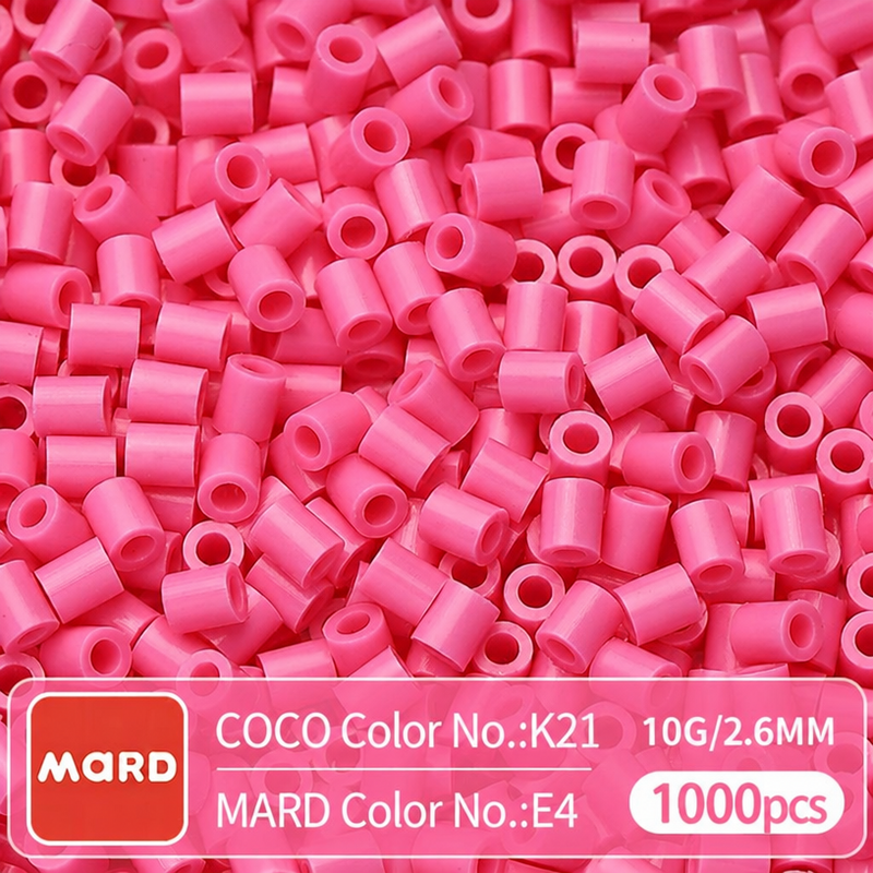2.6mm Mini Fuse Beads Refill Pack, 10g About 1000Pcs Per Bag DIY Handmade Craft Beads E01-08