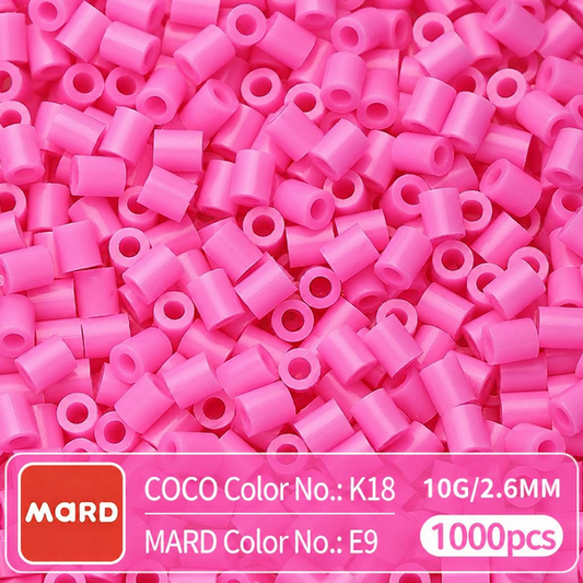 2.6mm Mini Fuse Beads Refill Pack, 10g About 1000Pcs Per Bag DIY Handmade Craft Beads E09-16