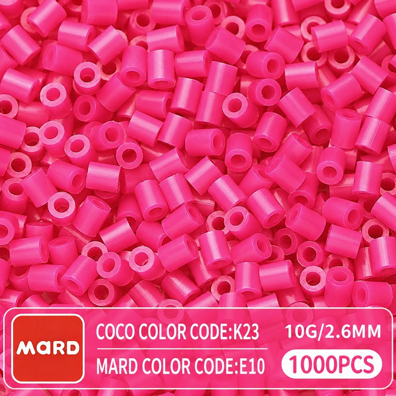 2.6mm Mini Fuse Beads Refill Pack, 10g About 1000Pcs Per Bag DIY Handmade Craft Beads E09-16