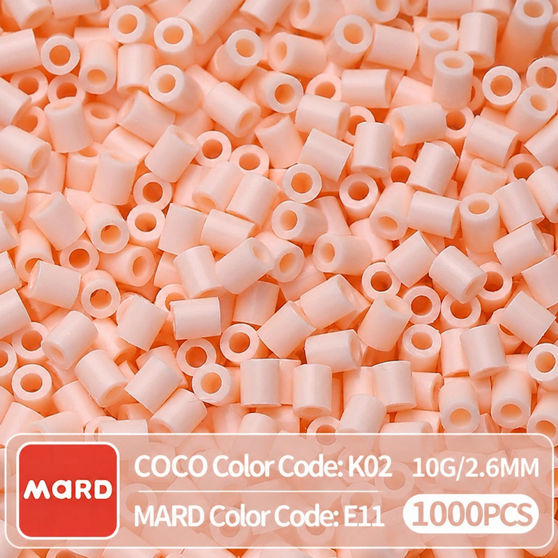 2.6mm Mini Fuse Beads Refill Pack, 10g About 1000Pcs Per Bag DIY Handmade Craft Beads E09-16