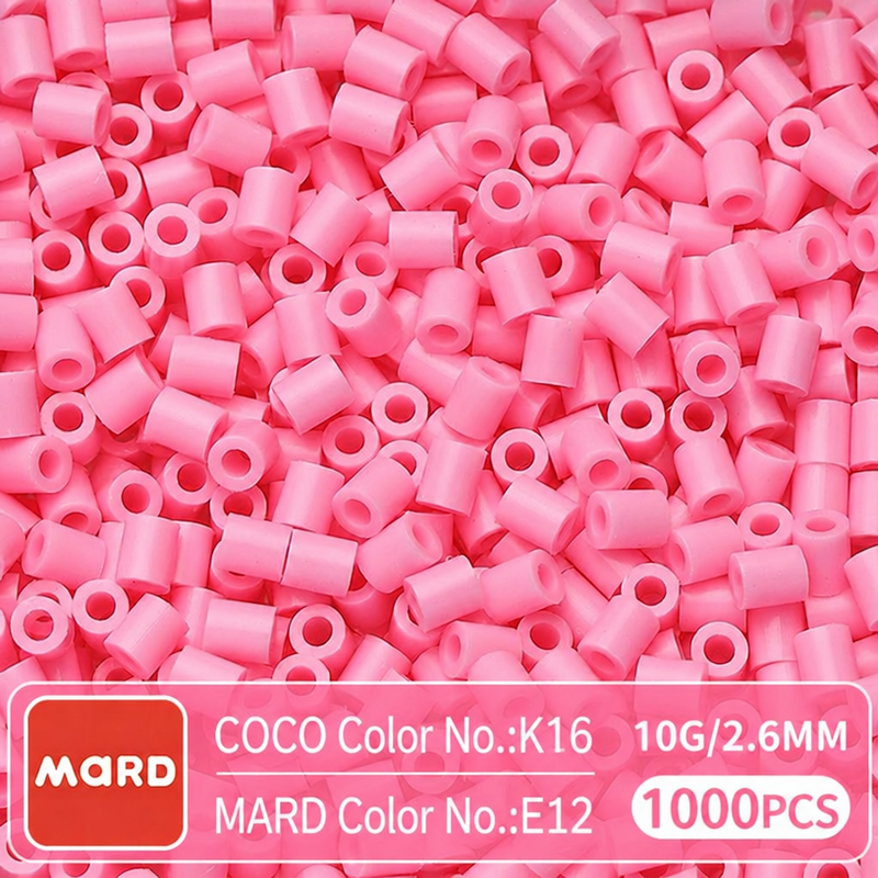 2.6mm Mini Fuse Beads Refill Pack, 10g About 1000Pcs Per Bag DIY Handmade Craft Beads E09-16