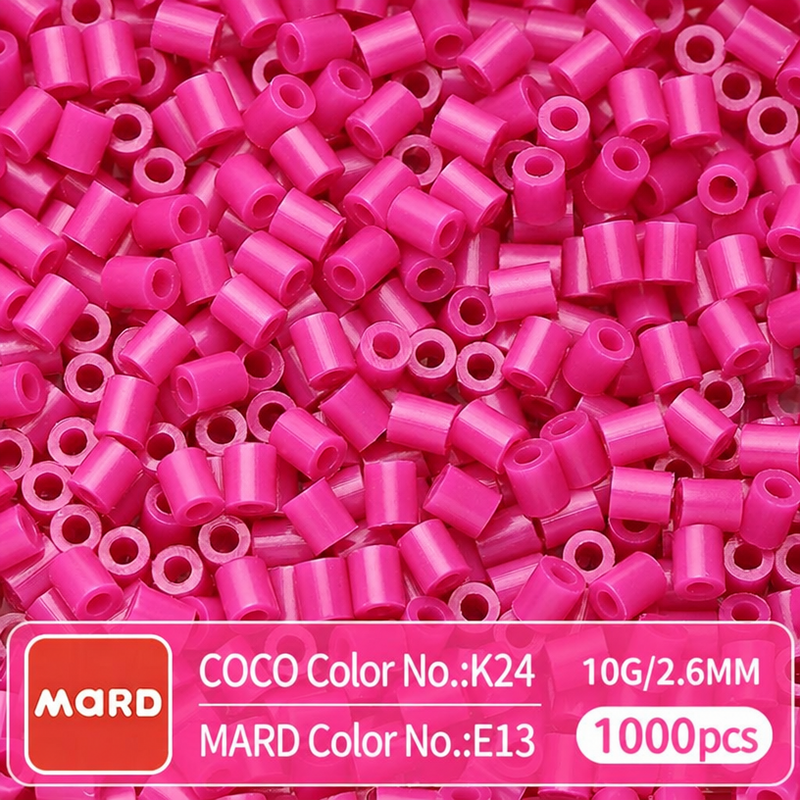 2.6mm Mini Fuse Beads Refill Pack, 10g About 1000Pcs Per Bag DIY Handmade Craft Beads E09-16