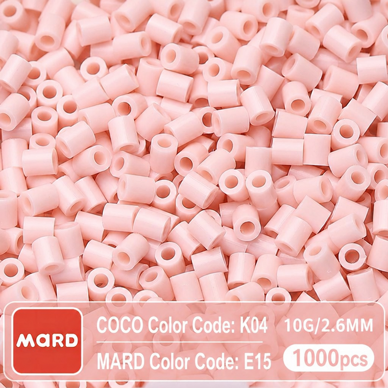 2.6mm Mini Fuse Beads Refill Pack, 10g About 1000Pcs Per Bag DIY Handmade Craft Beads E09-16