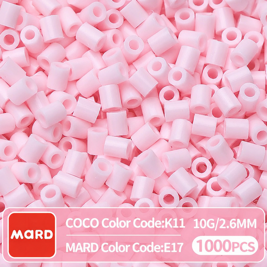 2.6mm Mini Fuse Beads Refill Pack, 10g About 1000Pcs Per Bag DIY Handmade Craft Beads E17-24
