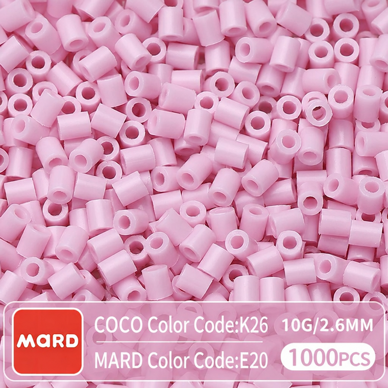 2.6mm Mini Fuse Beads Refill Pack, 10g About 1000Pcs Per Bag DIY Handmade Craft Beads E17-24