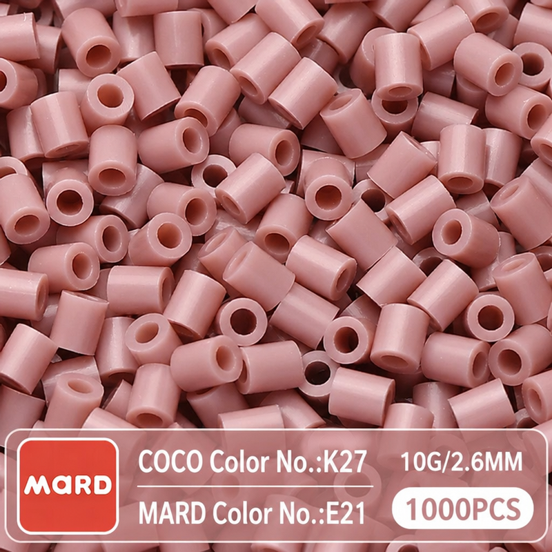 2.6mm Mini Fuse Beads Refill Pack, 10g About 1000Pcs Per Bag DIY Handmade Craft Beads E17-24