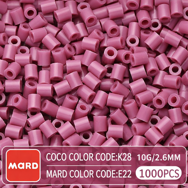 2.6mm Mini Fuse Beads Refill Pack, 10g About 1000Pcs Per Bag DIY Handmade Craft Beads E17-24