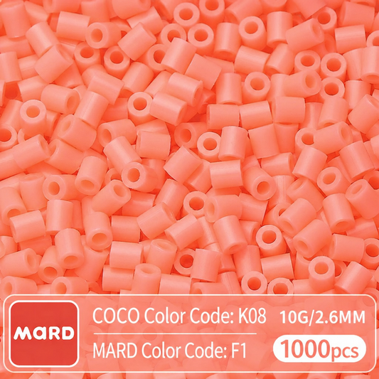 2.6mm Mini Fuse Beads Refill Pack, 10g About 1000Pcs Per Bag DIY Handmade Craft Beads F01-09