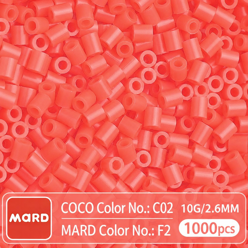 2.6mm Mini Fuse Beads Refill Pack, 10g About 1000Pcs Per Bag DIY Handmade Craft Beads F01-09