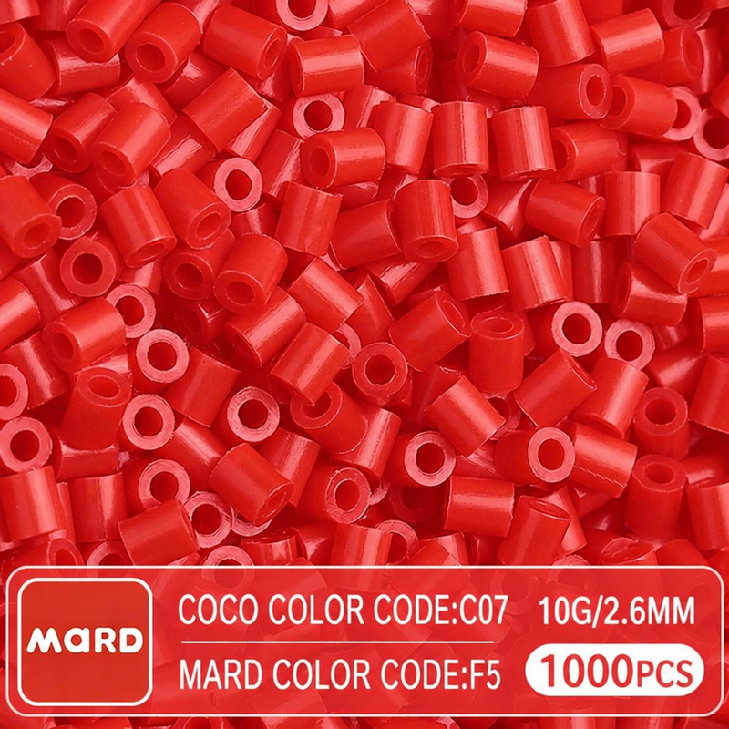 2.6mm Mini Fuse Beads Refill Pack, 10g About 1000Pcs Per Bag DIY Handmade Craft Beads F01-09