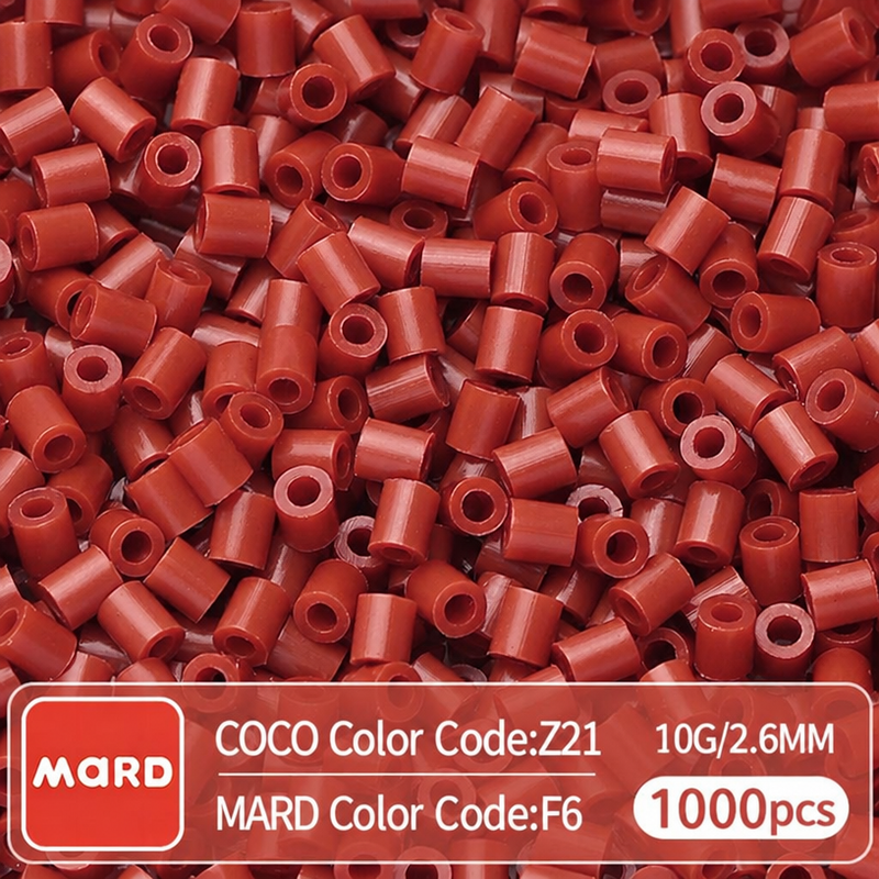2.6mm Mini Fuse Beads Refill Pack, 10g About 1000Pcs Per Bag DIY Handmade Craft Beads F01-09
