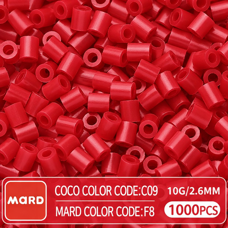 2.6mm Mini Fuse Beads Refill Pack, 10g About 1000Pcs Per Bag DIY Handmade Craft Beads F01-09