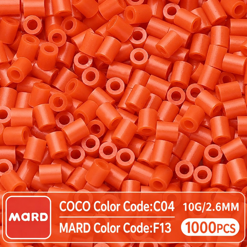 2.6mm Mini Fuse Beads Refill Pack, 10g About 1000Pcs Per Bag DIY Handmade Craft Beads F10-17