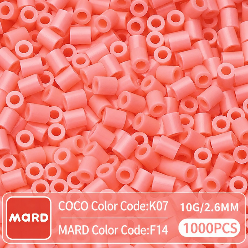 2.6mm Mini Fuse Beads Refill Pack, 10g About 1000Pcs Per Bag DIY Handmade Craft Beads F10-17