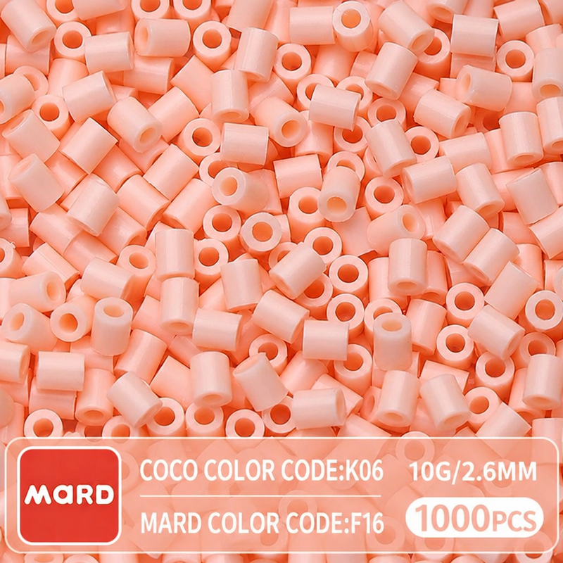 2.6mm Mini Fuse Beads Refill Pack, 10g About 1000Pcs Per Bag DIY Handmade Craft Beads F10-17