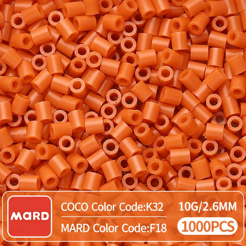 2.6mm Mini Fuse Beads Refill Pack, 10g About 1000Pcs Per Bag DIY Handmade Craft Beads F18-25