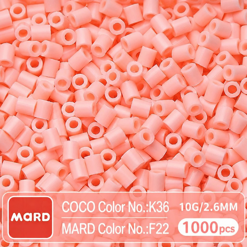 2.6mm Mini Fuse Beads Refill Pack, 10g About 1000Pcs Per Bag DIY Handmade Craft Beads F18-25