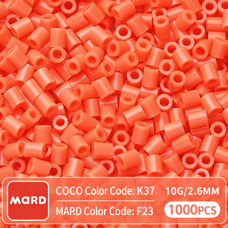 2.6mm Mini Fuse Beads Refill Pack, 10g About 1000Pcs Per Bag DIY Handmade Craft Beads F18-25