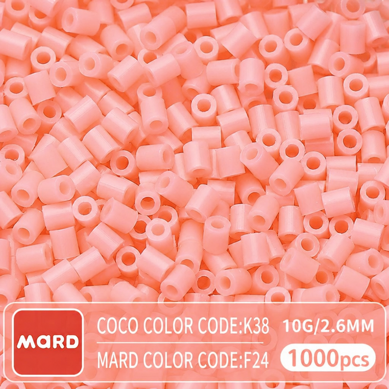2.6mm Mini Fuse Beads Refill Pack, 10g About 1000Pcs Per Bag DIY Handmade Craft Beads F18-25