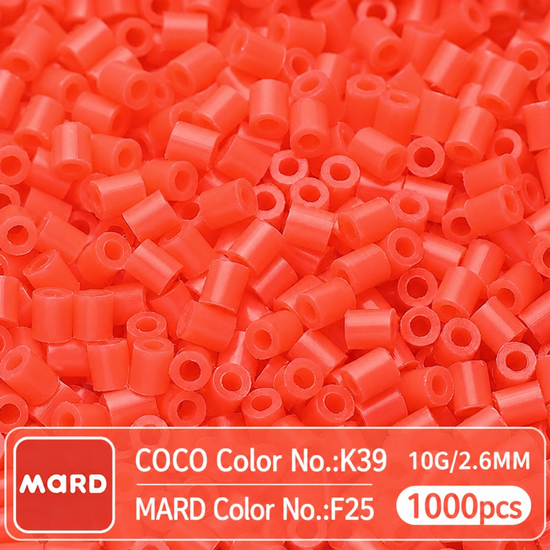 2.6mm Mini Fuse Beads Refill Pack, 10g About 1000Pcs Per Bag DIY Handmade Craft Beads F18-25