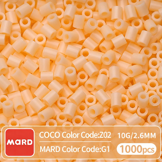 2.6mm Mini Fuse Beads Refill Pack, 10g About 1000Pcs Per Bag DIY Handmade Craft Beads G01-07