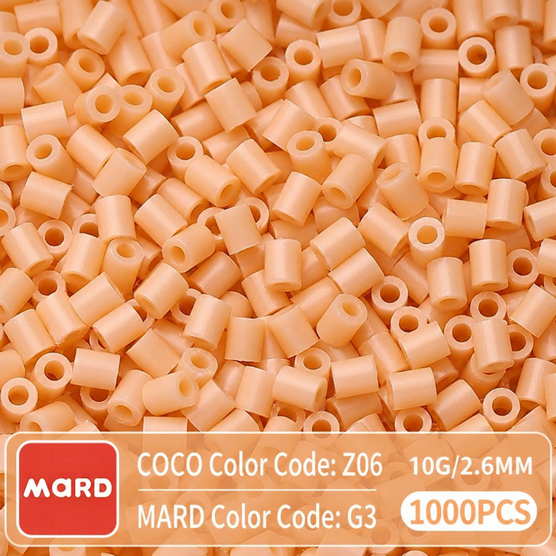 2.6mm Mini Fuse Beads Refill Pack, 10g About 1000Pcs Per Bag DIY Handmade Craft Beads G01-07