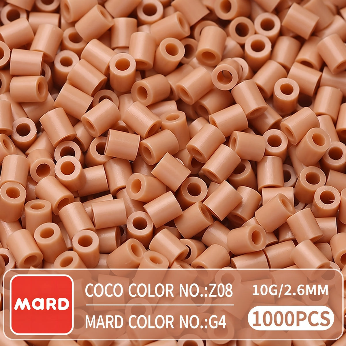 2.6mm Mini Fuse Beads Refill Pack, 10g About 1000Pcs Per Bag DIY Handmade Craft Beads G01-07