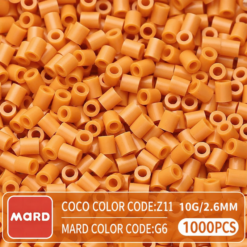 2.6mm Mini Fuse Beads Refill Pack, 10g About 1000Pcs Per Bag DIY Handmade Craft Beads G01-07
