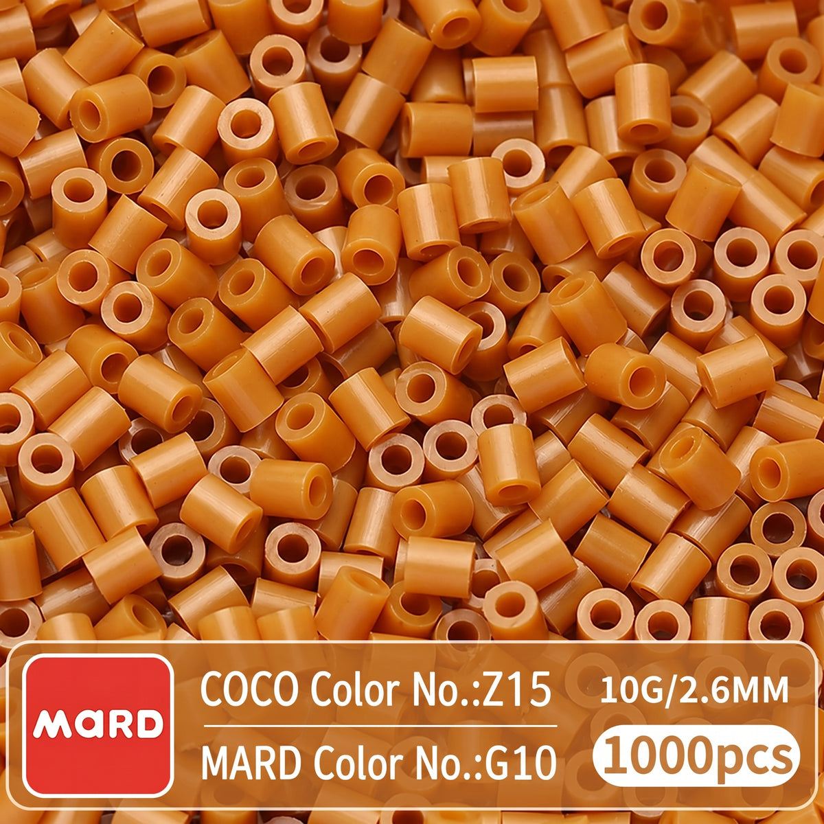 2.6mm Mini Fuse Beads Refill Pack, 10g About 1000Pcs Per Bag DIY Handmade Craft Beads G08-14
