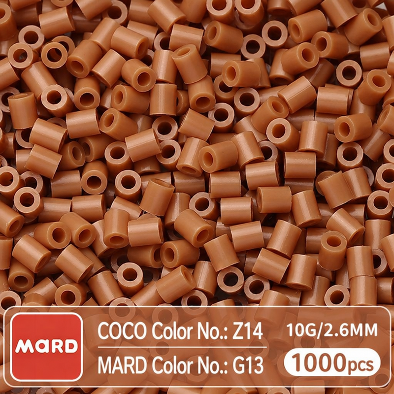 2.6mm Mini Fuse Beads Refill Pack, 10g About 1000Pcs Per Bag DIY Handmade Craft Beads G08-14