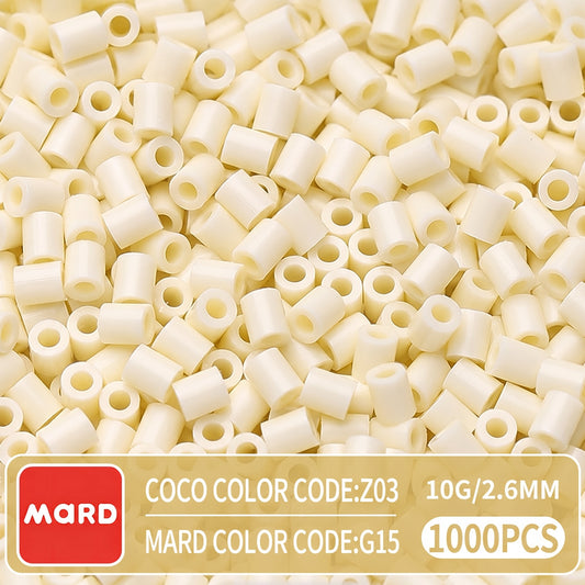 2.6mm Mini Fuse Beads Refill Pack, 10g About 1000Pcs Per Bag DIY Handmade Craft Beads G15-21