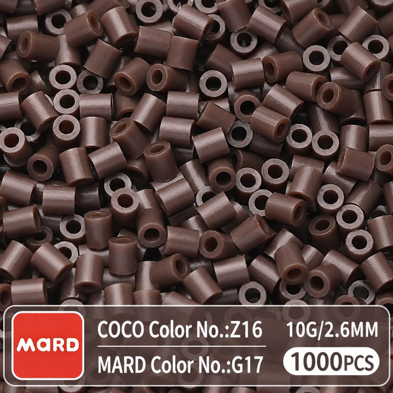 2.6mm Mini Fuse Beads Refill Pack, 10g About 1000Pcs Per Bag DIY Handmade Craft Beads G15-21
