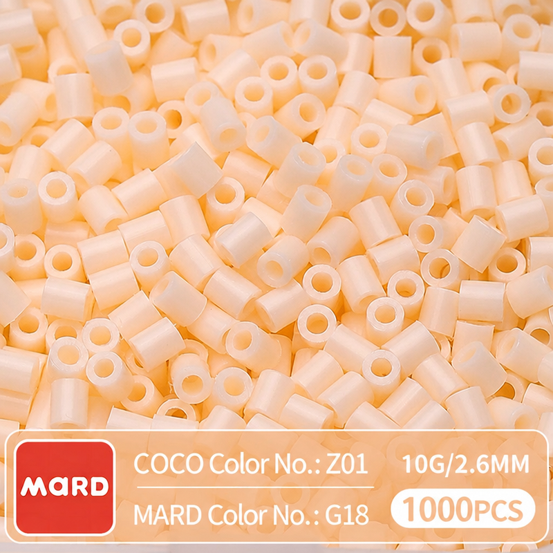2.6mm Mini Fuse Beads Refill Pack, 10g About 1000Pcs Per Bag DIY Handmade Craft Beads G15-21