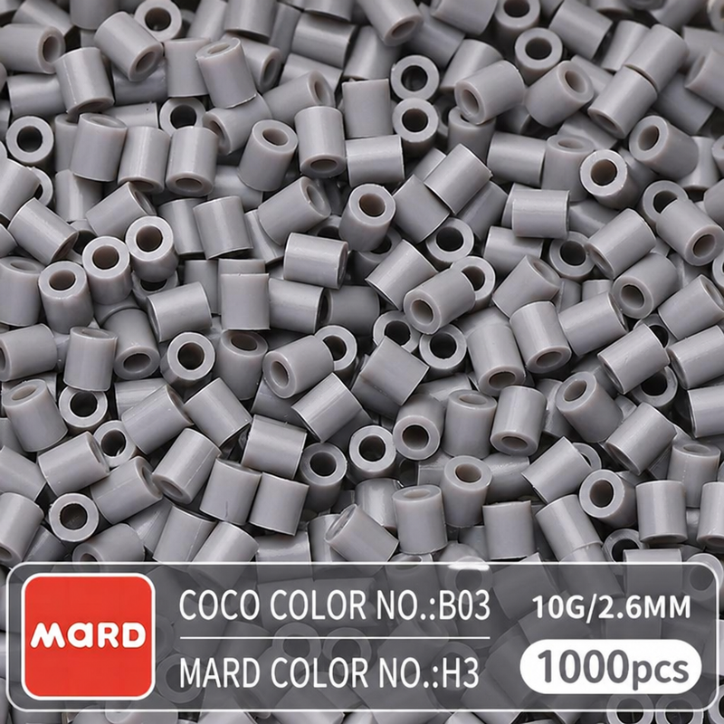 2.6mm Mini Fuse Beads Refill Pack, 10g About 1000Pcs Per Bag DIY Handmade Craft Beads H01-08