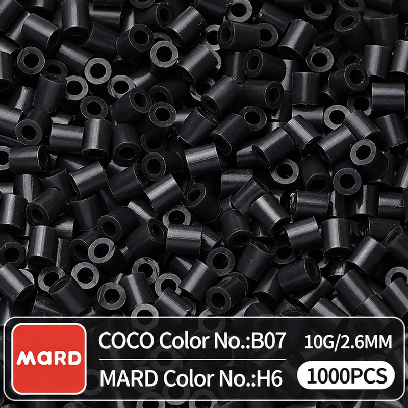 2.6mm Mini Fuse Beads Refill Pack, 10g About 1000Pcs Per Bag DIY Handmade Craft Beads H01-08