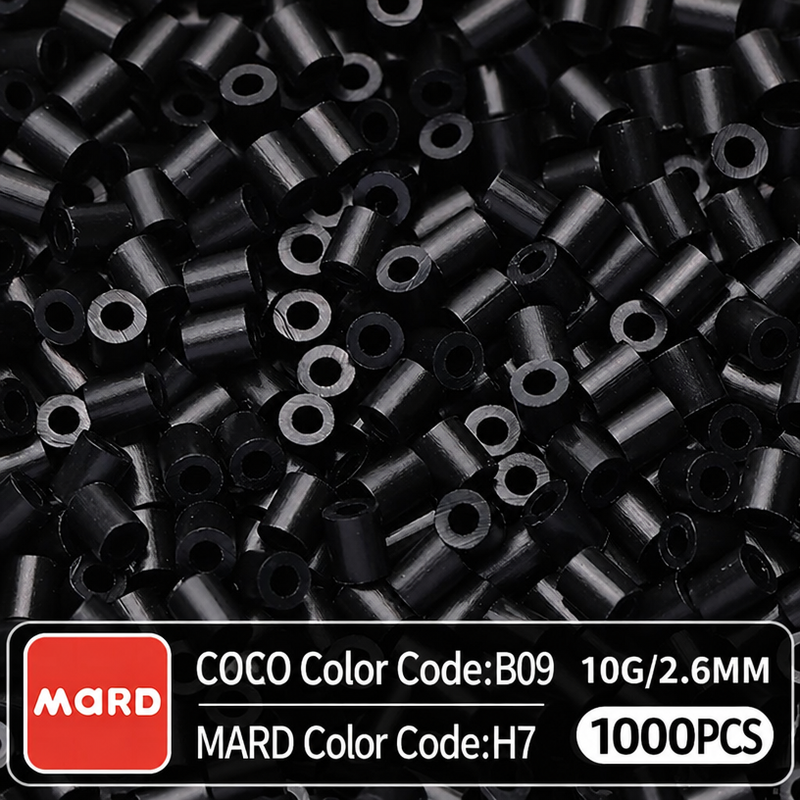 2.6mm Mini Fuse Beads Refill Pack, 10g About 1000Pcs Per Bag DIY Handmade Craft Beads H01-08