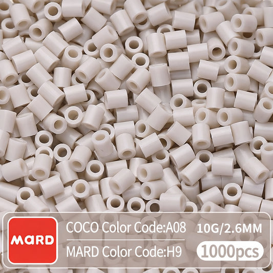 2.6mm Mini Fuse Beads Refill Pack, 10g About 1000Pcs Per Bag DIY Handmade Craft Beads H09-16