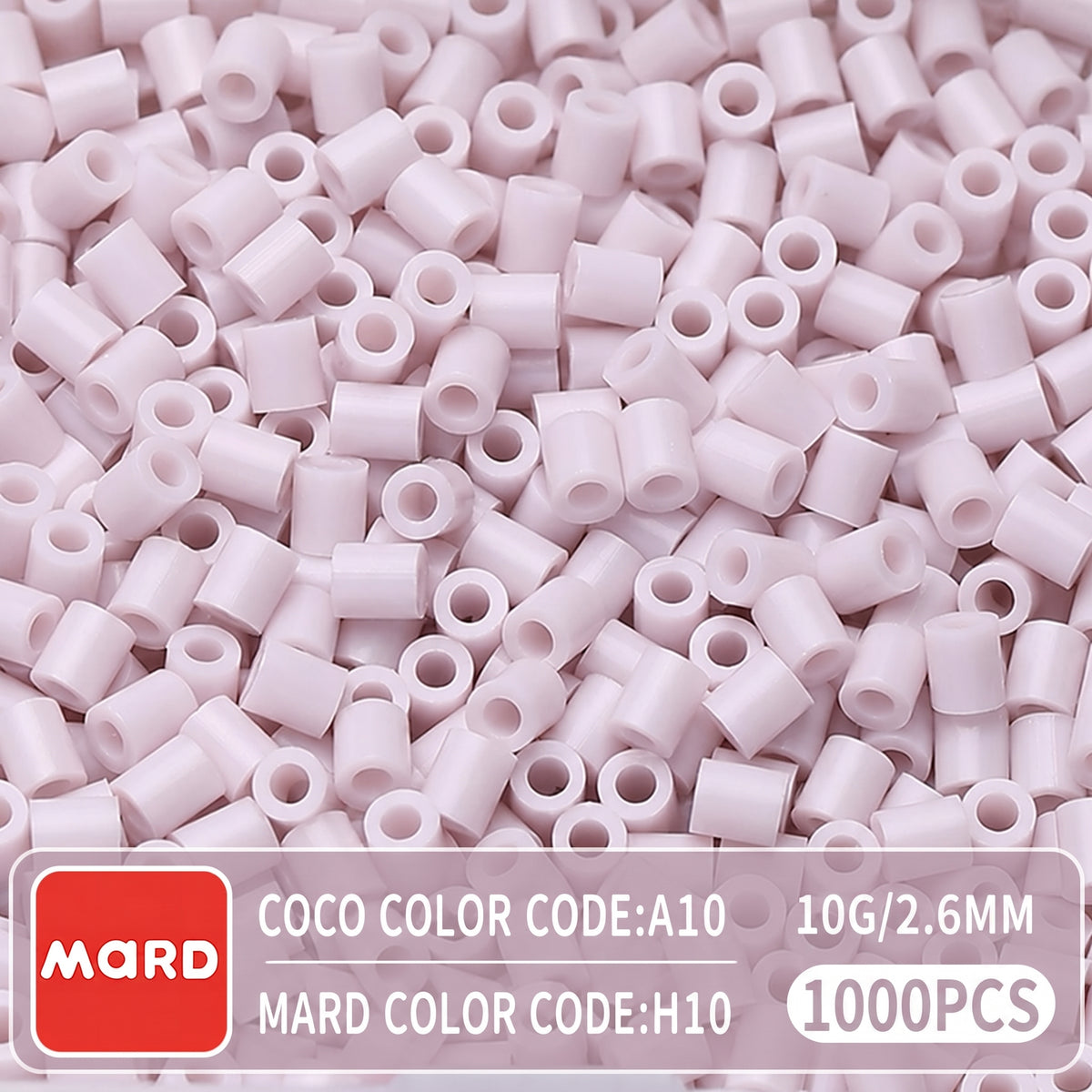 2.6mm Mini Fuse Beads Refill Pack, 10g About 1000Pcs Per Bag DIY Handmade Craft Beads H09-16