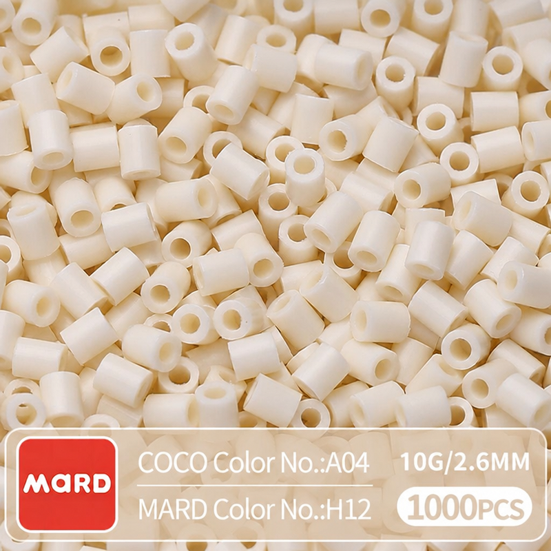 2.6mm Mini Fuse Beads Refill Pack, 10g About 1000Pcs Per Bag DIY Handmade Craft Beads H09-16