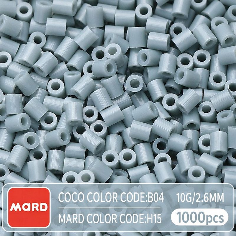 2.6mm Mini Fuse Beads Refill Pack, 10g About 1000Pcs Per Bag DIY Handmade Craft Beads H09-16