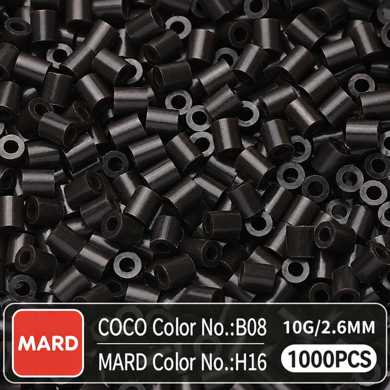 2.6mm Mini Fuse Beads Refill Pack, 10g About 1000Pcs Per Bag DIY Handmade Craft Beads H09-16