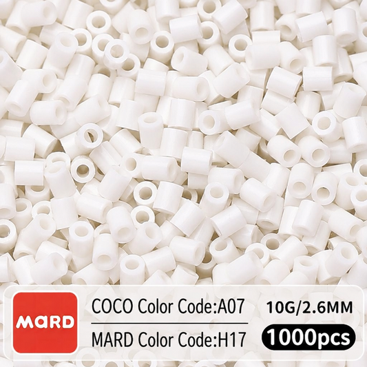 2.6mm Mini Fuse Beads Refill Pack, 10g About 1000Pcs Per Bag DIY Handmade Craft Beads H17-23
