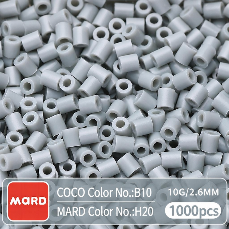2.6mm Mini Fuse Beads Refill Pack, 10g About 1000Pcs Per Bag DIY Handmade Craft Beads H17-23