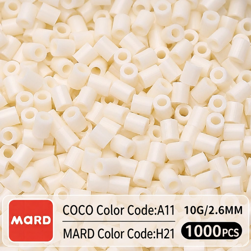 2.6mm Mini Fuse Beads Refill Pack, 10g About 1000Pcs Per Bag DIY Handmade Craft Beads H17-23